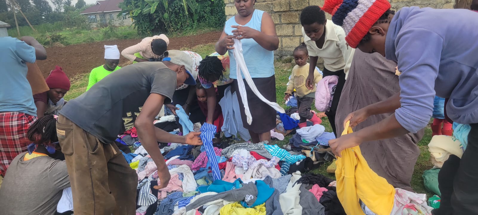 Bloom Together clothing charity in action